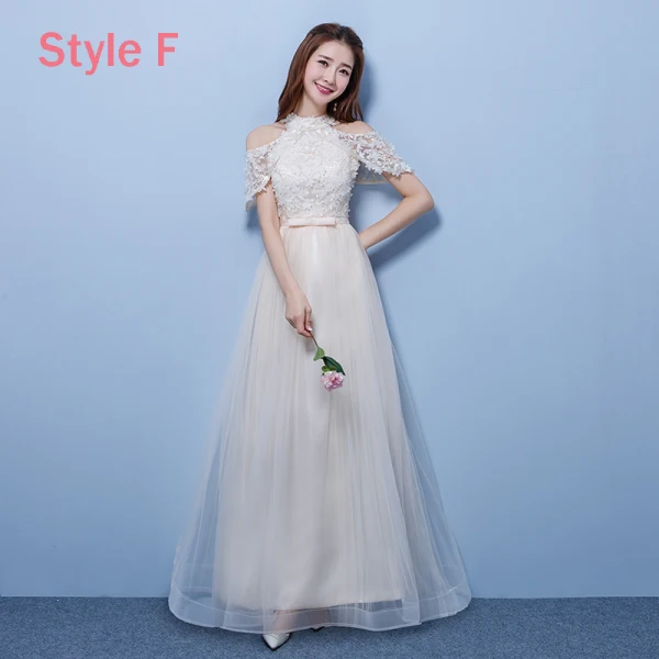 Affordable Champagne Pierced Bridesmaid Dresses 2018 A-Line / Princess Appliques Flower Bow Sash Floor-Length / Long Ruffle Backless Wedding Party Dresses