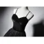 Modest / Simple Black Suede Prom Dresses 2019 A-Line / Princess Spaghetti Straps Sleeveless Floor-Length / Long Ruffle Backless Formal Dresses