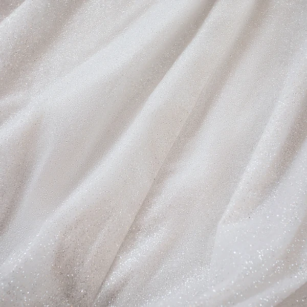 Luxe Ivoire Transparentes Robe De Mariée 2019 Robe Boule Col Haut Manches Courtes Dos Nu Perlage Gland Appliques En Dentelle Glitter Tulle Cathedral Train Volants