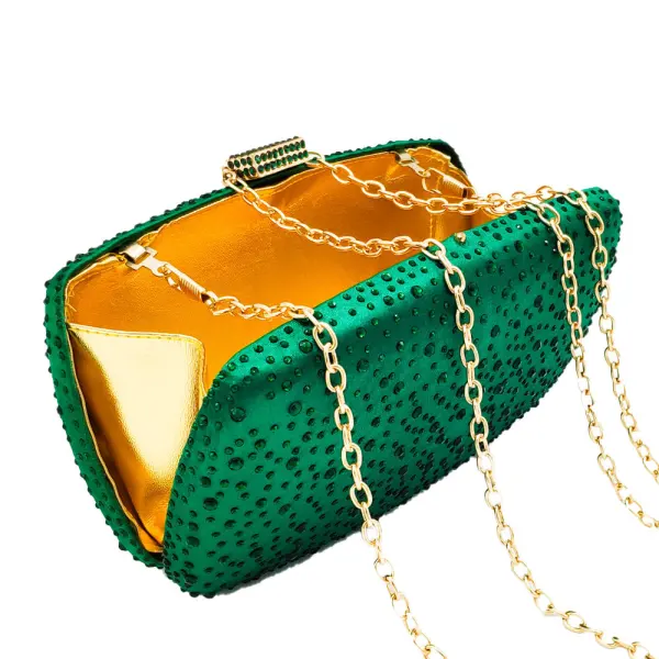 Chic / Belle Vert Faux Diamant Soirée Pochette 2023 Pochette