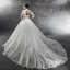 Elegant Ivory Plus Size Pregnant Wedding Dresses 2019 Empire See-through Square Neckline Short Sleeve Backless Appliques Lace Beading Cathedral Train Ruffle
