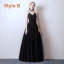 Affordable Black Prom Dresses 2019 A-Line / Princess Spaghetti Straps Sleeveless Ankle Length Ruffle Backless Formal Dresses