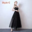 Affordable Black Prom Dresses 2019 A-Line / Princess Spaghetti Straps Sleeveless Floor-Length / Long Ruffle Backless Formal Dresses