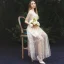 Affordable Champagne Summer See-through Evening Dresses  2019 A-Line / Princess High Neck Sleeveless Glitter Tulle Floor-Length / Long Ruffle Formal Dresses