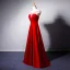Chic Rouge Transparentes Robe De Soirée 2019 Princesse Encolure Dégagée Mancherons Perlage Longue Volants Dos Nu Robe De Ceremonie