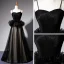 Chic / Beautiful Black Prom Dresses 2019 A-Line / Princess Spaghetti Straps Sleeveless Floor-Length / Long Ruffle Backless Formal Dresses