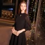 Simple Noire Robe De Soirée 2019 Princesse Col Haut Gonflée 3/4 Manches Longue Volants Robe De Ceremonie