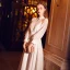 Simple Noire Robe De Soirée 2019 Princesse Col Haut Gonflée 3/4 Manches Longue Volants Robe De Ceremonie