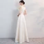 Affordable Black Satin Evening Dresses  2019 A-Line / Princess High Neck Sleeveless Beading Tassel Sash Floor-Length / Long Ruffle Formal Dresses