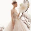 Elegant Champagne Brudekjoler 2019 Prinsesse Spaghettistropper Uten Ermer Ryggløse Appliques Blonder Perle Beading Chapel Train Buste