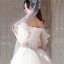 Étourdissant Ivoire Robe De Mariée 2019 Princesse De l'épaule Gonflée Manches Courtes Dos Nu Appliques En Dentelle Tulle Glitter Royal Train Volants