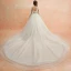 Modest / Simple Ivory Wedding Dresses 2019 A-Line / Princess Square Neckline Short Sleeve Backless Cathedral Train Ruffle