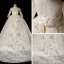 Sparkly Ivory See-through Flower Girl Dresses 2019 Ball Gown Scoop Neck Long Sleeve Glitter Sequins Chapel Train Ruffle Backless Wedding Party Dresses
