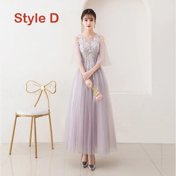 Abordable Rougissant Rose Transparentes Robe Demoiselle D'honneur 2019 Princesse Appliques En Dentelle Perle Longueur Cheville Volants Dos Nu Robe Pour Mariage