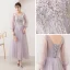 Abordable Rougissant Rose Transparentes Robe Demoiselle D'honneur 2019 Princesse Appliques En Dentelle Perle Longueur Cheville Volants Dos Nu Robe Pour Mariage