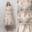 Elegant Champagne Jacquard Ballkjoler 2019 Prinsesse Kjæreste Uten Ermer Sløyfe Sash Buste Ryggløse Formelle Kjoler