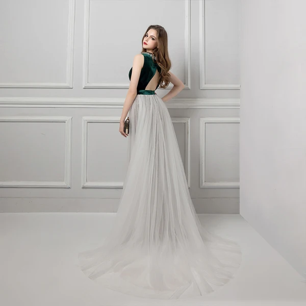 Modern / Fashion Dark Green Evening Dresses 2019 Sheath / Fit Scoop Neck Sleeveless Beading Sequins Floor-Length / Long Ruffle Backless Glitter Formal Dresses