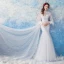 Abordable Blanche Transparentes Robe De Mariée 2019 Trompette / Sirène Col Haut Gonflée Manches Longues Dos Nu Appliques En Dentelle Perle Chapel Train Volants
