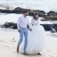 Erschwinglich Ivory / Creme Strand Brautkleider / Hochzeitskleider 2019 Ballkleid Eckiger Ausschnitt Lange Ärmel Rückenfreies Perlenstickerei Pailletten Lange Rüschen