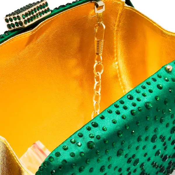 Chic / Belle Vert Faux Diamant Soirée Pochette 2023 Pochette