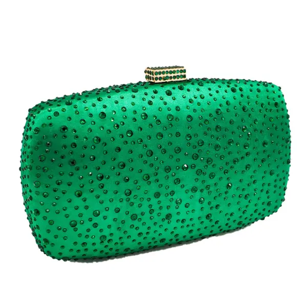 Chic / Belle Vert Faux Diamant Soirée Pochette 2023 Pochette