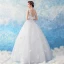 Remise Blanche Robe De Mariée 2019 Princesse V-Cou Sans Manches Dos Nu Papillon Appliques En Dentelle Longue Volants Bretelles croisées