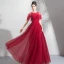 Chic / Beautiful Burgundy Prom Dresses With Shawl 2019 A-Line / Princess Scoop Neck Appliques Lace Beading Sash Floor-Length / Long Ruffle Backless Formal Dresses