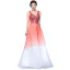 Discount Royal Blue See-through Evening Dresses  2019 A-Line / Princess V-Neck Sleeveless Beading Floor-Length / Long Ruffle Formal Dresses