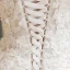 Luxury / Gorgeous Champagne Wedding Dresses 2019 Ball Gown Off-The-Shoulder Short Sleeve Backless Appliques Lace Pearl Rhinestone Glitter Sequins Cathedral Train Ruffle