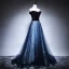 Schöne Marineblau Abendkleider 2018 A Linie Off Shoulder Kurze Ärmel Stoffgürtel Star Perlenstickerei Sweep / Pinsel Zug Rüschen Rückenfreies Festliche Kleider