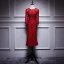 Elegant Burgundy Mother Of The Bride Dresses 2019 Scoop Neck 3/4 Sleeve Appliques Pierced Lace Tea-length Ruffle Wedding Party Dresses
