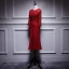 Elegant Burgundy Mother Of The Bride Dresses 2019 Scoop Neck 3/4 Sleeve Appliques Pierced Lace Tea-length Ruffle Wedding Party Dresses