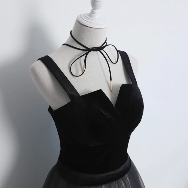 Modern / Fashion Black Gradient-Color Ivory Prom Dresses 2018 A-Line / Princess Shoulders Sleeveless Floor-Length / Long Ruffle Backless Formal Dresses