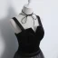 Modern / Fashion Black Gradient-Color Ivory Prom Dresses 2018 A-Line / Princess Shoulders Sleeveless Floor-Length / Long Ruffle Backless Formal Dresses