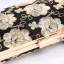 Vintage / Retro Black Cocktail Party Embroidered Clutch Bags 2023