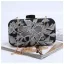 Fine Sølv Brodert Aften Clutch Veske 2023 Satin Håndvesken