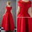 Haute Basse Rouge Transparentes Robe De Bal 2018 Robe Boule Encolure Carrée Manches Courtes Appliques En Dentelle Faux Diamant Asymétrique Volants Robe De Ceremonie
