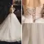 Luksus Elfenben Brudekjoler 2019 Prinsesse Kjæreste Uten Ermer Ryggløse Perle Chapel Train Buste