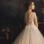 Fabuleux Champagne Robe De Mariée 2019 Princesse Bretelles Spaghetti Sans Manches Dos Nu Cristal Perlage Cathedral Train Volants