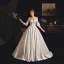 Enkla Elfenben Satin Bröllopsklänningar 2019 Prinsessa Av Axeln Pösigt 3/4 ärm Halterneck Chapel Train Ruffle