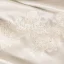 Schöne Ivory / Creme Satin Brautkleider / Hochzeitskleider 2019 Ballkleid Off Shoulder Kurze Ärmel Rückenfreies Applikationen Spitze Strass Kapelle-Schleppe Rüschen
