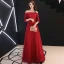 Abordable Bordeaux Dentelle Robe De Soirée 2019 Princesse De l'épaule 3/4 Manches Appliques En Dentelle Faux Diamant Longue Dos Nu Robe De Ceremonie
