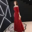 Abordable Bordeaux Dentelle Robe De Soirée 2019 Princesse De l'épaule 3/4 Manches Appliques En Dentelle Faux Diamant Longue Dos Nu Robe De Ceremonie