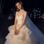Elegant Elfenben Brudekjoler 2019 Ballkjole Kjæreste Uten Ermer Ryggløse Appliques Blonder Glitter Tyll Cathedral Train Buste