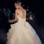 Elegant Elfenben Brudekjoler 2019 Ballkjole Kjæreste Uten Ermer Ryggløse Appliques Blonder Glitter Tyll Cathedral Train Buste