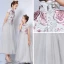 Chinese style Grey Evening Dresses  2019 A-Line / Princess High Neck Cap Sleeves Embroidered Flower Rhinestone Ankle Length Ruffle Formal Dresses
