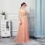 Stilig Orange Selskapskjoler 2019 Prinsesse Kjæreste Uten Ermer Rhinestone Beading Lange Buste Ryggløse Formelle Kjoler