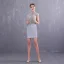 Luxury / Gorgeous Grey Party Dresses 2019 High Neck Sleeveless Beading Pearl Sequins Short Backless Formal Dresses