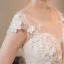 Chic / Belle Ivoire Robe De Mariée 2019 Princesse Transparentes Col v profond Sans Manches Dos Nu Appliques En Dentelle Fleur Perle Perlage Cathedral Train Volants