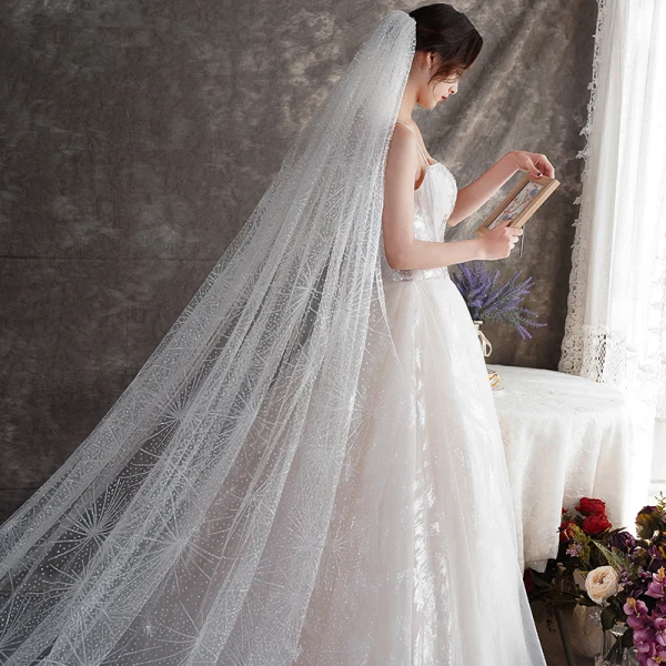 Bling Bling Champagne Outdoor / Garden Wedding Dresses 2019 A-Line / Princess Spaghetti Straps Sleeveless Backless Glitter Tulle Beading Floor-Length / Long Ruffle